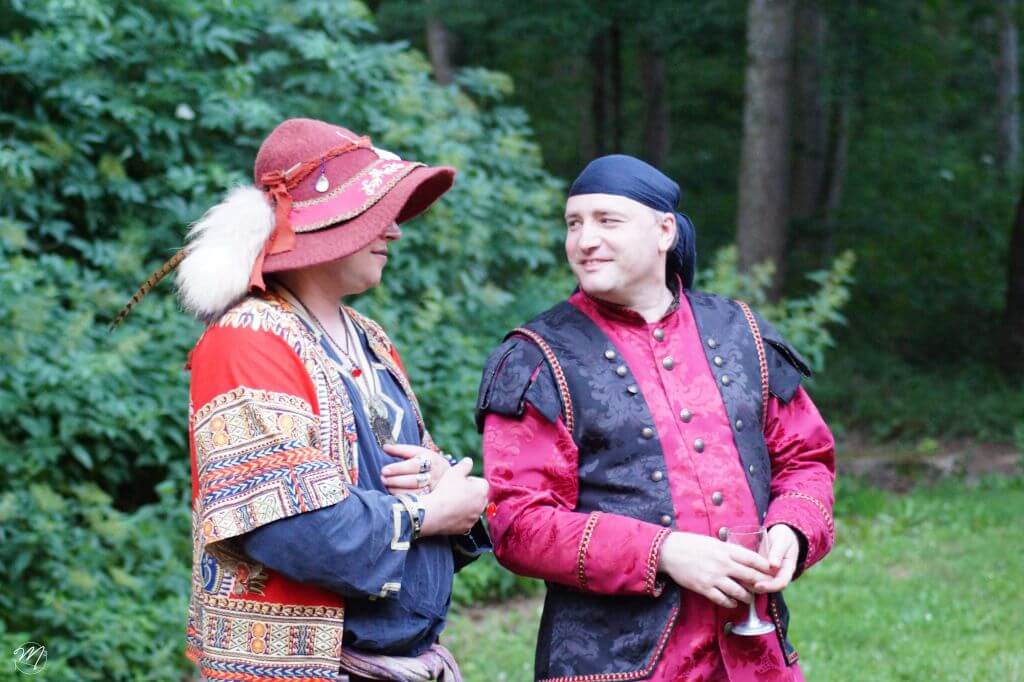 Bruno Wirkstroem mit dem Barden Pepito Papadopulus Bruno Wirkstroem mit dem Barden Pepito Papadopulus